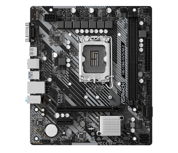 ASROCK Płyta główna H610M-HVS/M.2 R2.0 s1700 2DDR4 D-Sub/HDMI mATX - 1244245 - zdjęcie 3